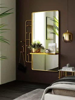 Appendiabiti Da Parete Con Specchio Tristan