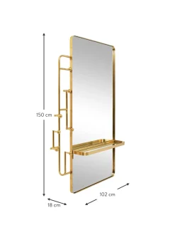 Appendiabiti Da Parete Con Specchio Tristan