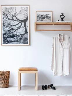 Appendiabiti Da Parete In Legno Di Bambu Rib, In Varie Misure