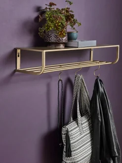 Appendiabiti Da Parete In Metallo Shelf