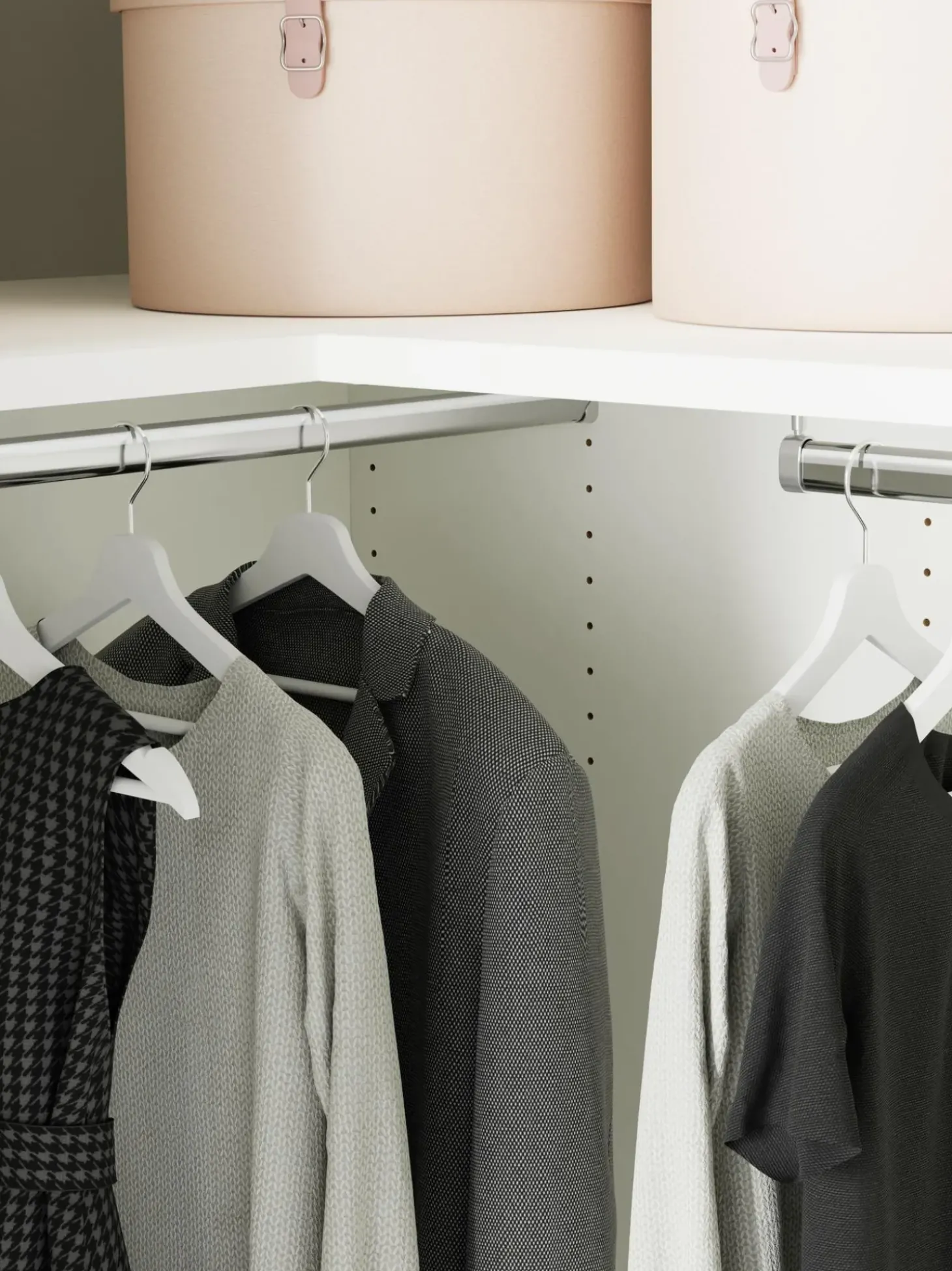 Armadio Angolare Componibile Simone, Larg. 115 Cm, Diverse Varianti