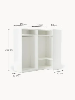 Armadio Angolare Componibile Charlotte, Larg. 215 Cm, Diverse Varianti