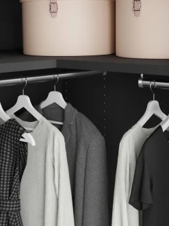 Armadio Angolare Componibile Simone, Larg. 165 Cm, Diverse Varianti