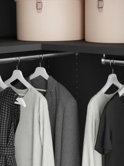 Armadio Angolare Componibile Leon, Larg. 215 Cm, Diverse Varianti