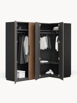 Armadio Angolare Componibile Simone, Larg. 215 Cm, Diverse Varianti