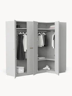 Armadio Angolare Componibile Charlotte, Larg. 215 Cm, Diverse Varianti