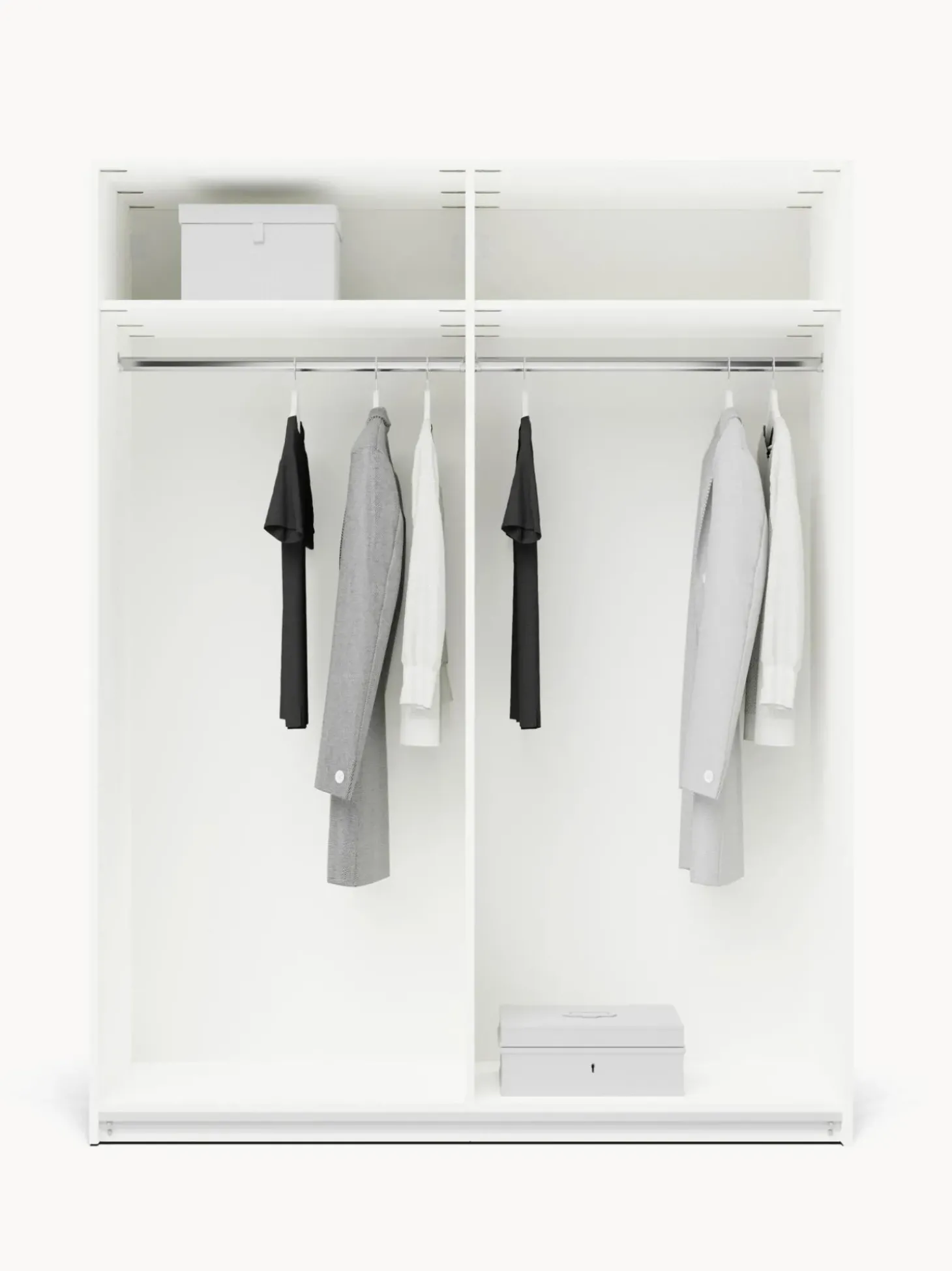 Armadio Componibile Ad Ante Battenti Charlotte, Larg. 150 Cm, Diverse Varianti