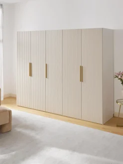 Armadio Componibile Ad Ante Girevoli Simone, Larg. 250 Cm, Diverse Varianti