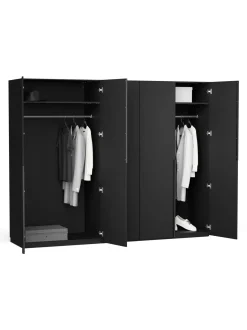 Armadio Componibile Ad Ante Battenti Leon, Larg. 250 Cm, In Diverse Varianti