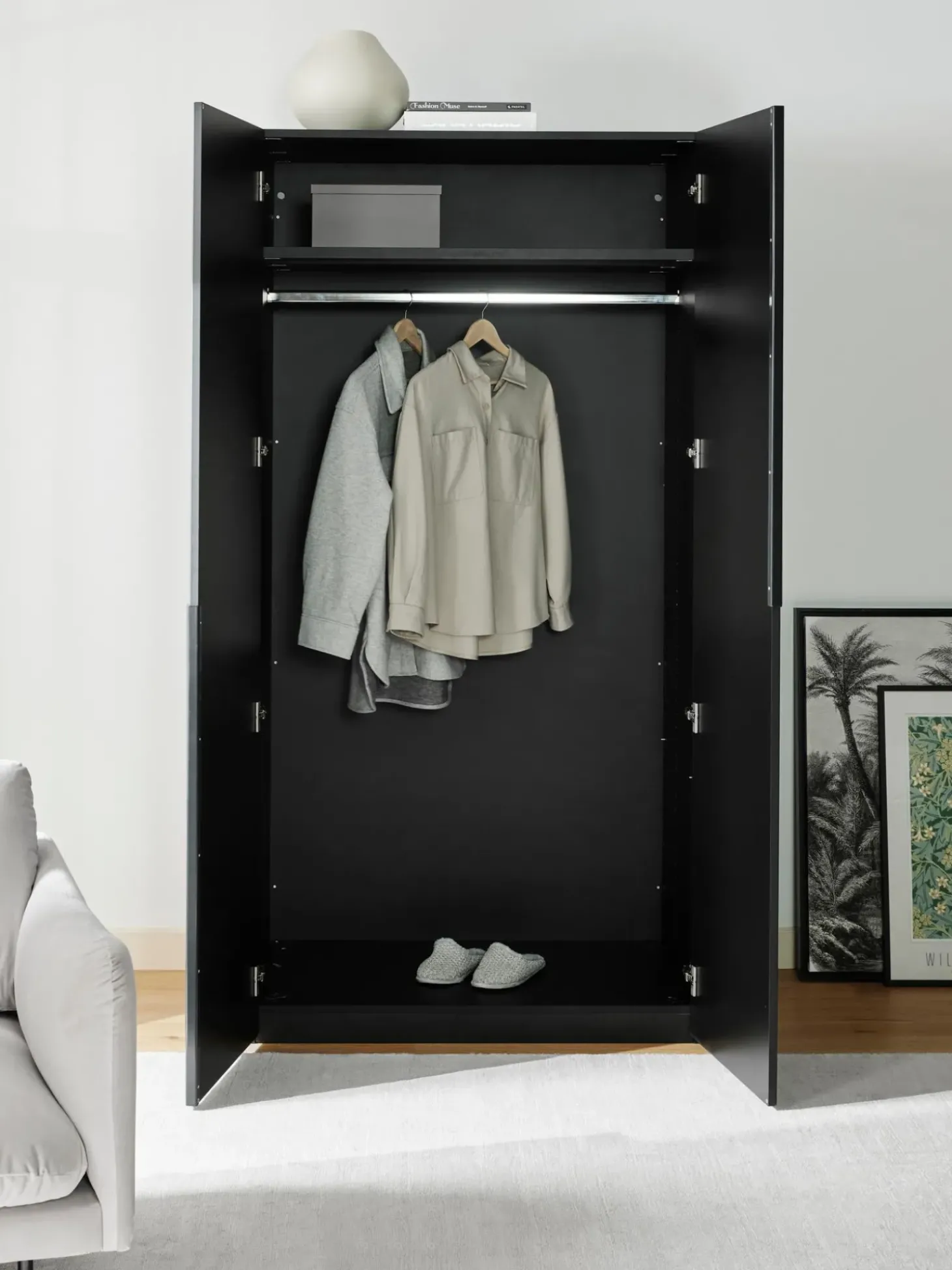 Armadio Componibile Ad Ante Battenti Leon, Larg. 100 Cm, Diverse Varianti