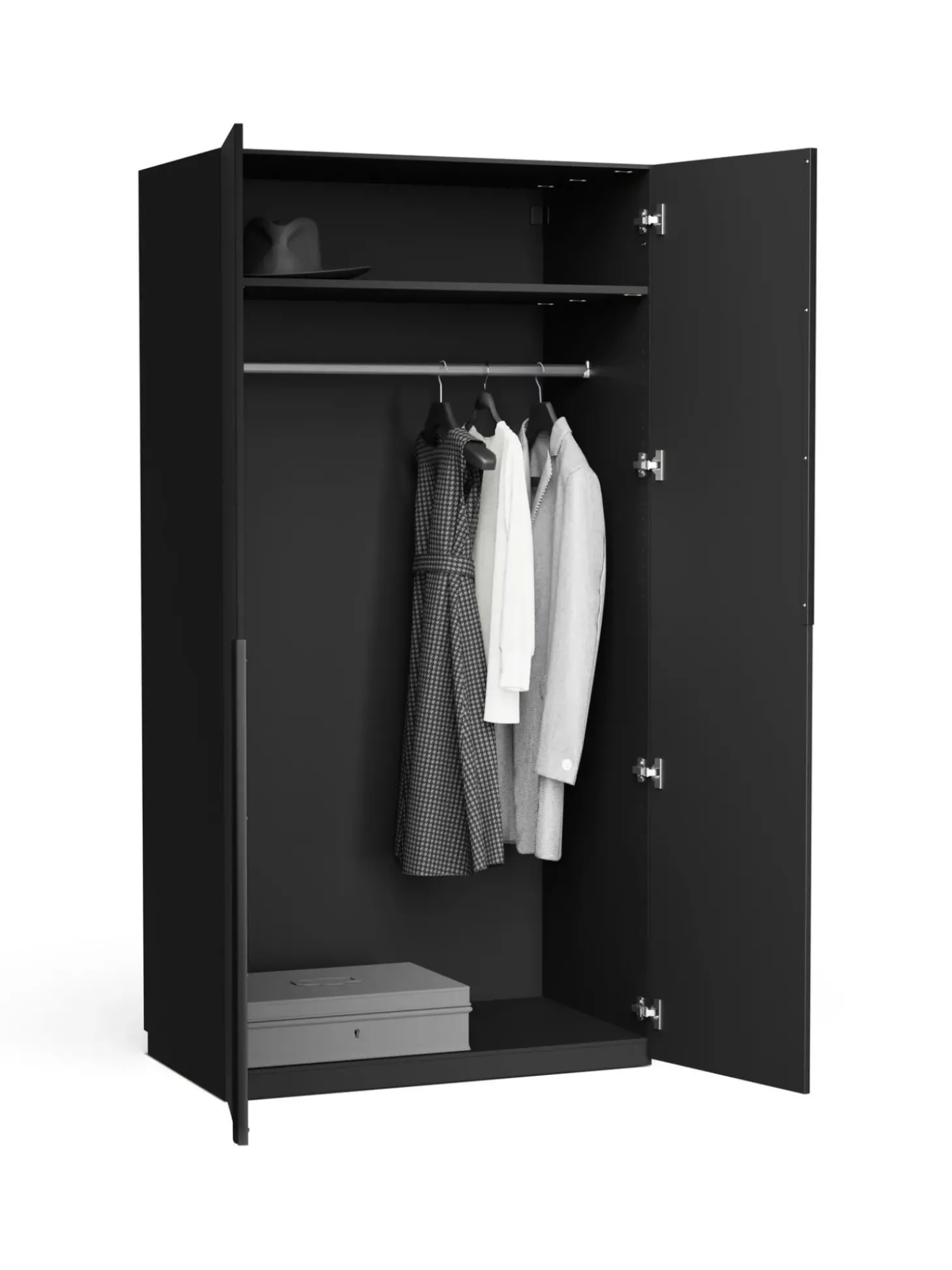 Armadio Componibile Ad Ante Battenti Leon, Larg. 100 Cm, Diverse Varianti