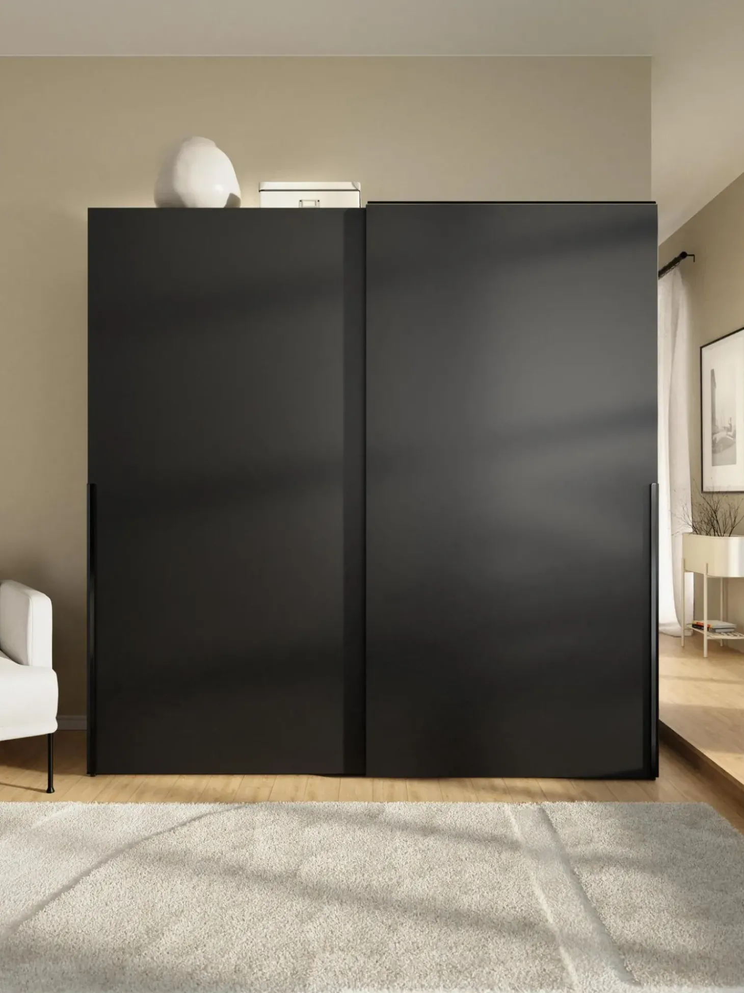 Armadio Componibile Ad Ante Battenti Leon, Larg. 200 Cm, Diverse Varianti