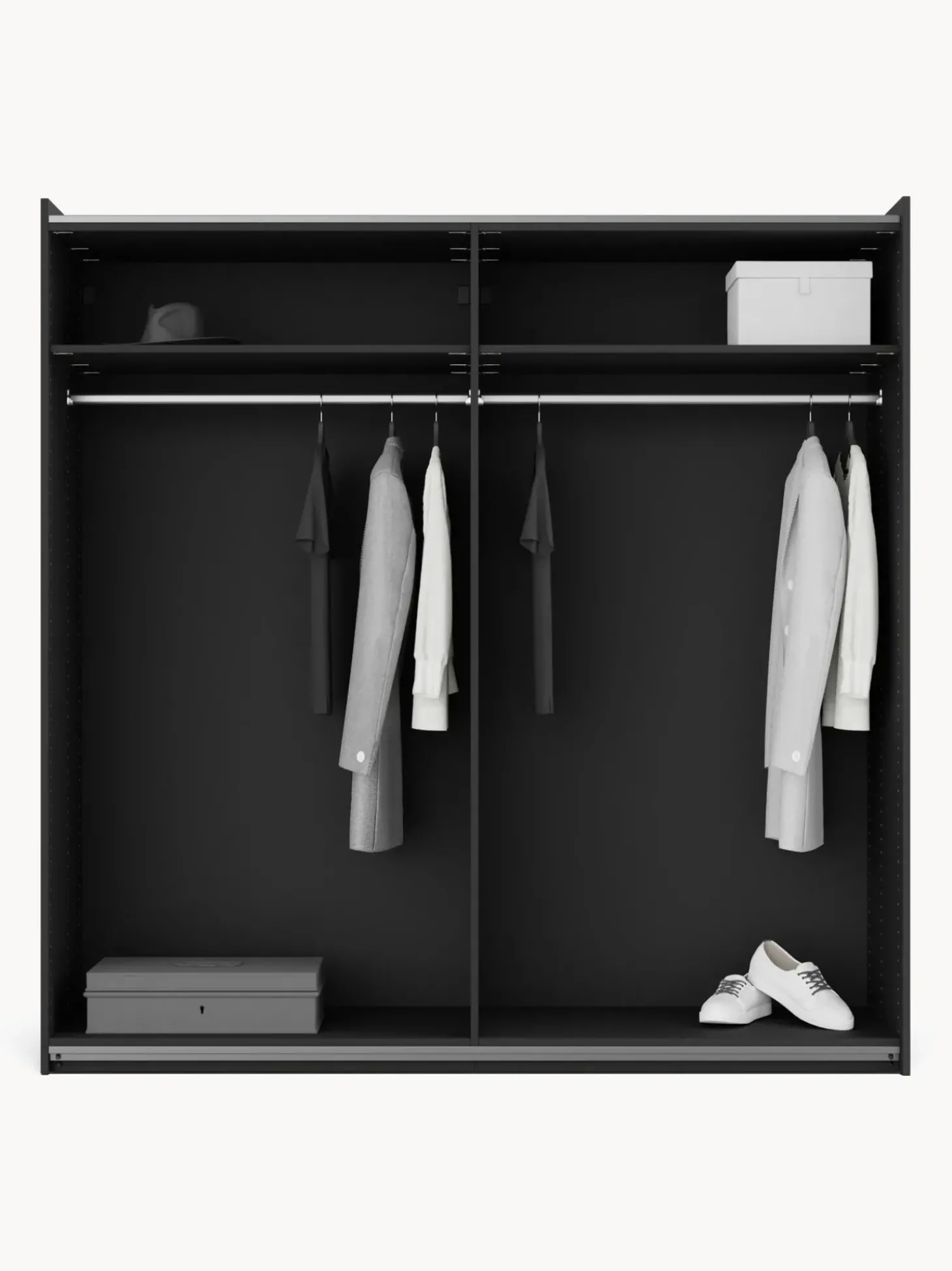 Armadio Componibile Ad Ante Battenti Leon, Larg. 200 Cm, Diverse Varianti