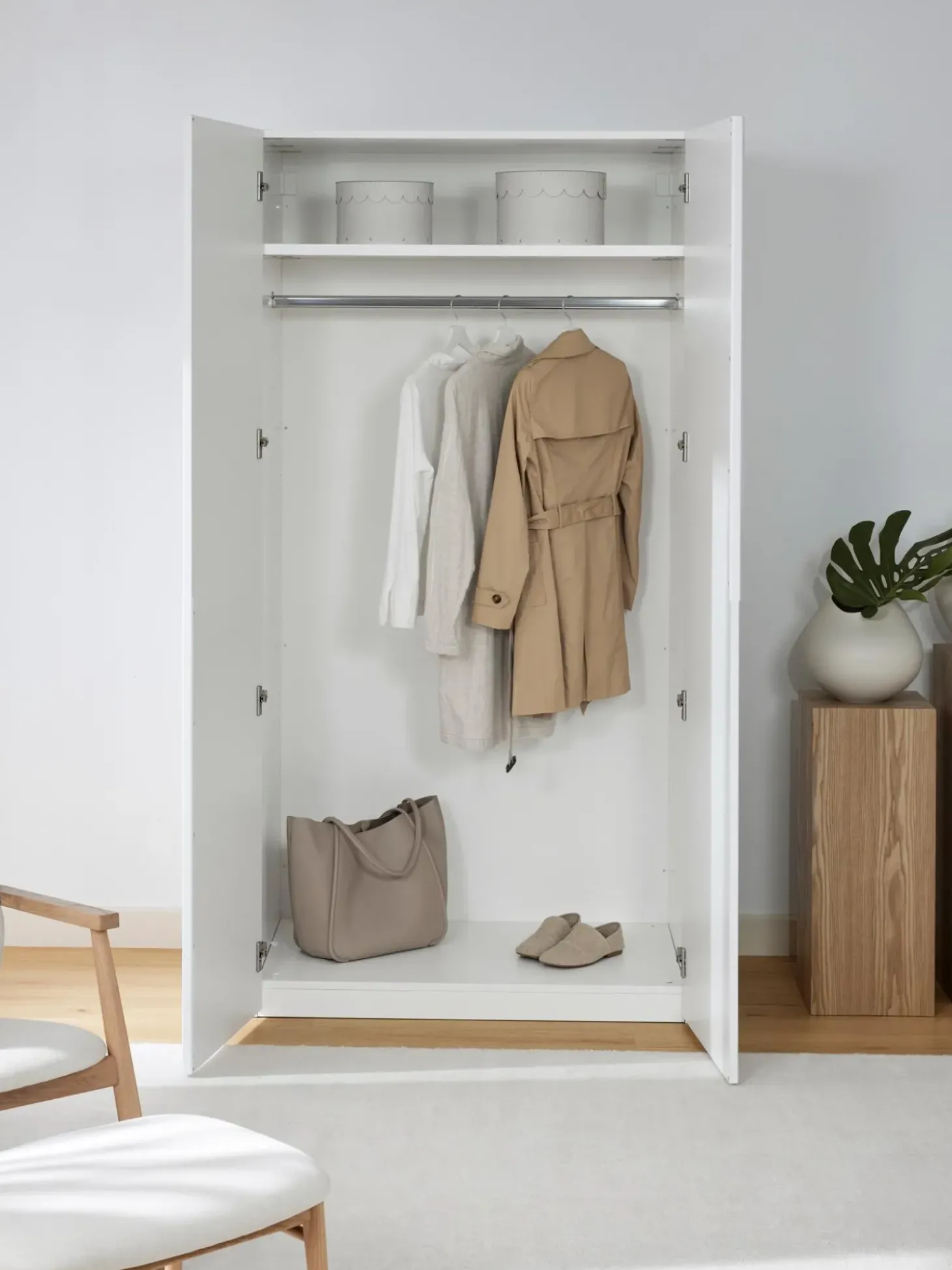 Armadio Componibile Ad Ante Girevoli Leon, Larg. 100 Cm, Diverse Varianti