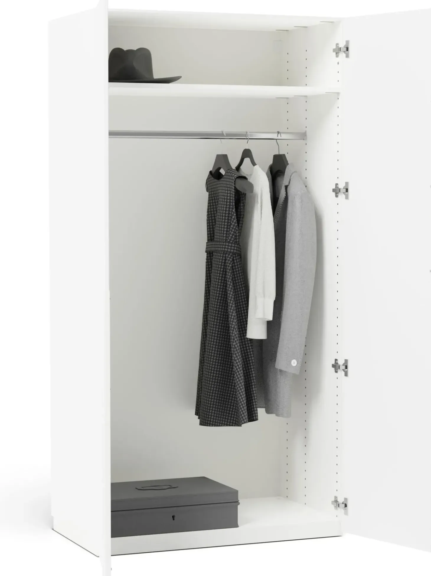 Armadio Componibile Ad Ante Girevoli Leon, Larg. 100 Cm, Diverse Varianti