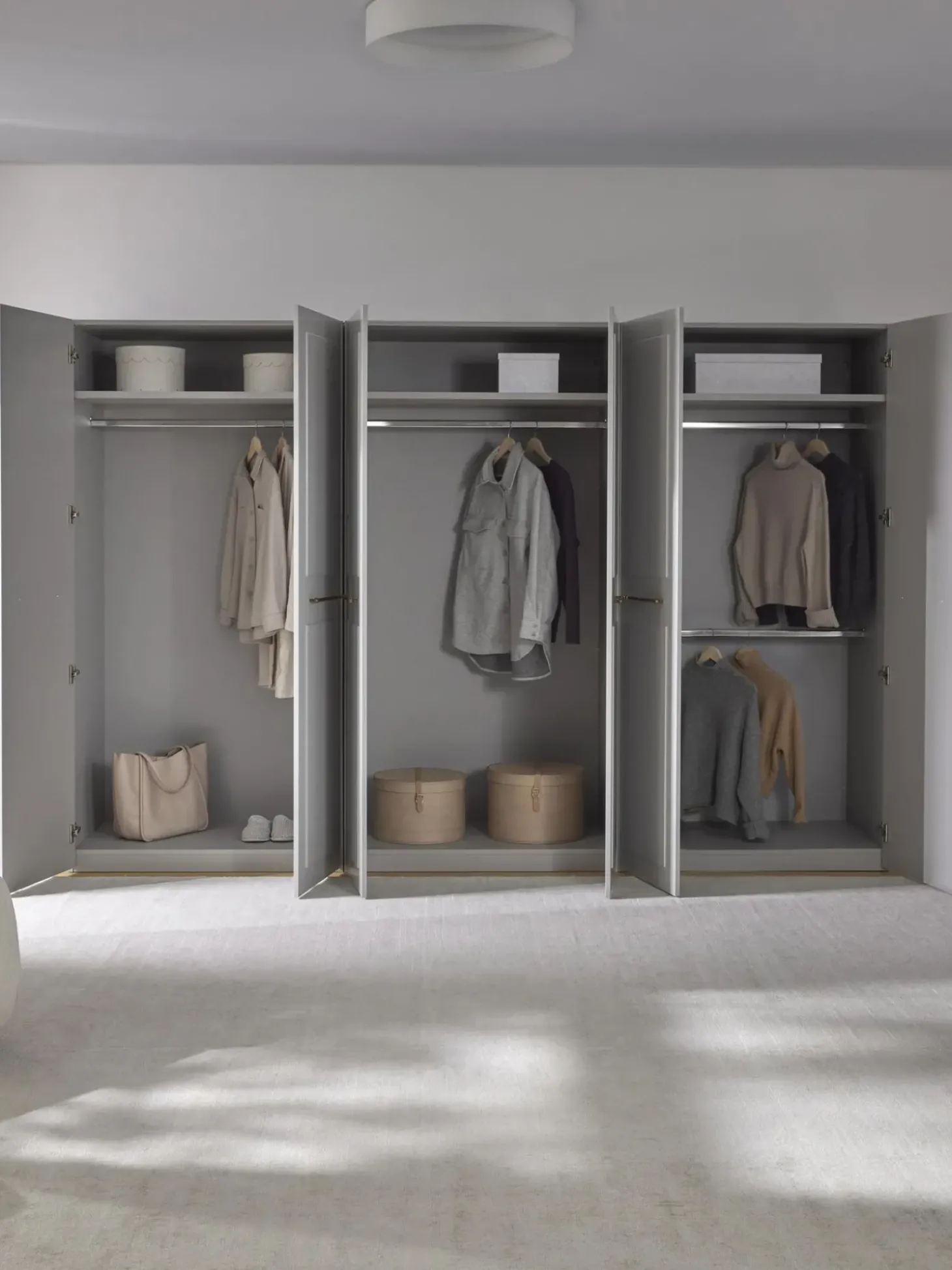 Armadio Componibile Con Ante Battenti Charlotte, Larg. 300 Cm, In Diverse Varianti