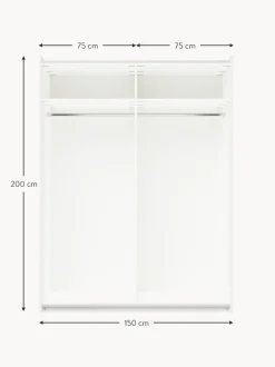 Armadio Componibile Con Ante Scorrevoli Charlotte, Larg. 150 Cm, Diverse Varianti