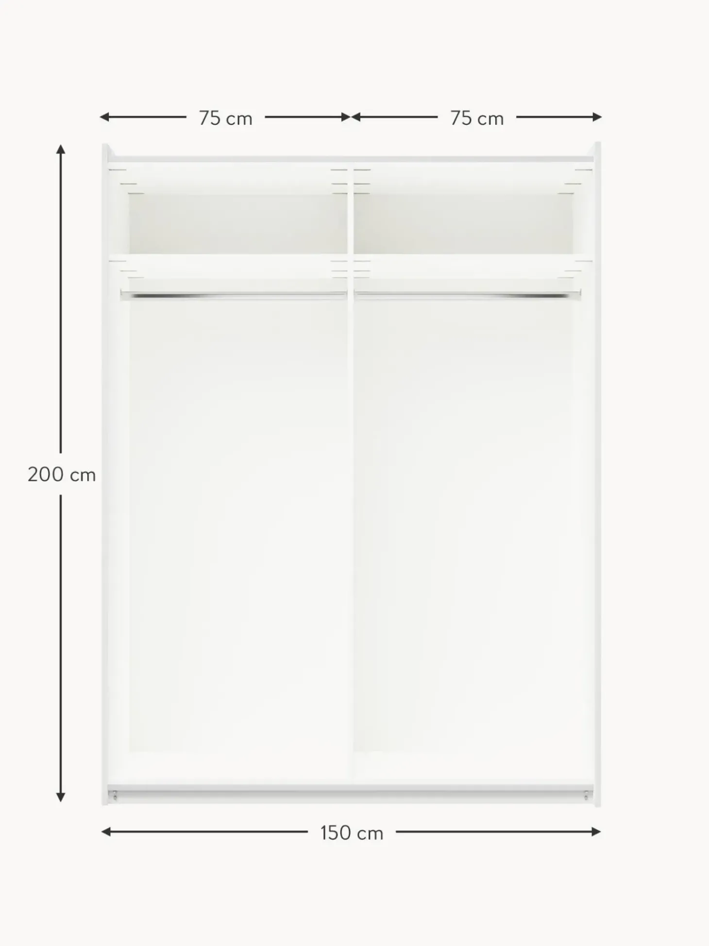 Armadio Componibile Con Ante Battenti Leon, Larg. 150 Cm, Diverse Varianti