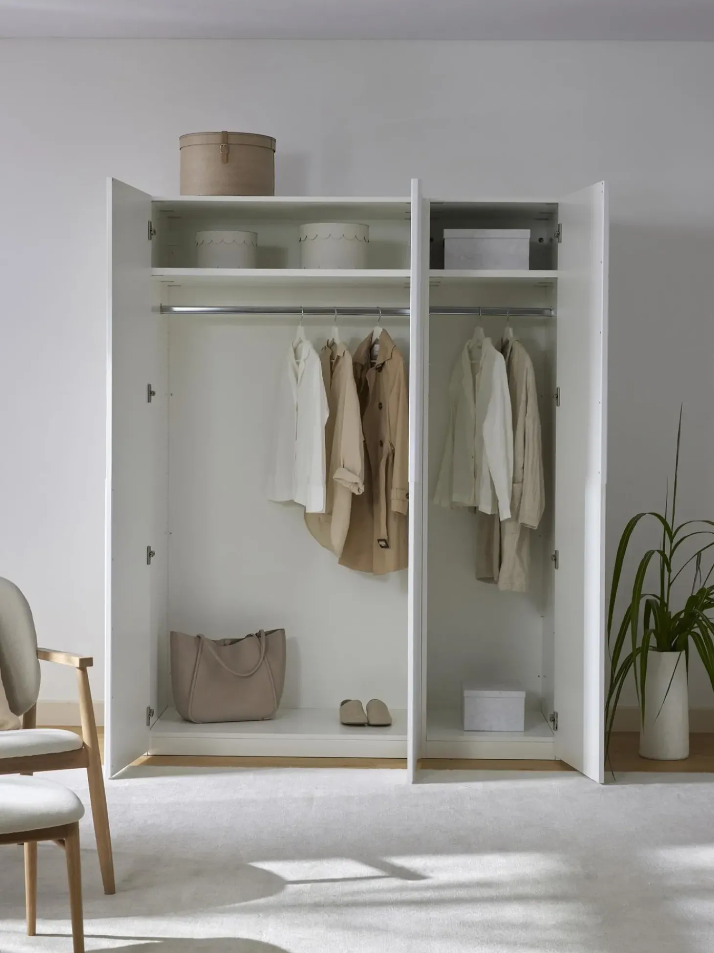 Armadio Componibile Con Ante Battenti Leon, Larg. 150 Cm, In Diverse Varianti