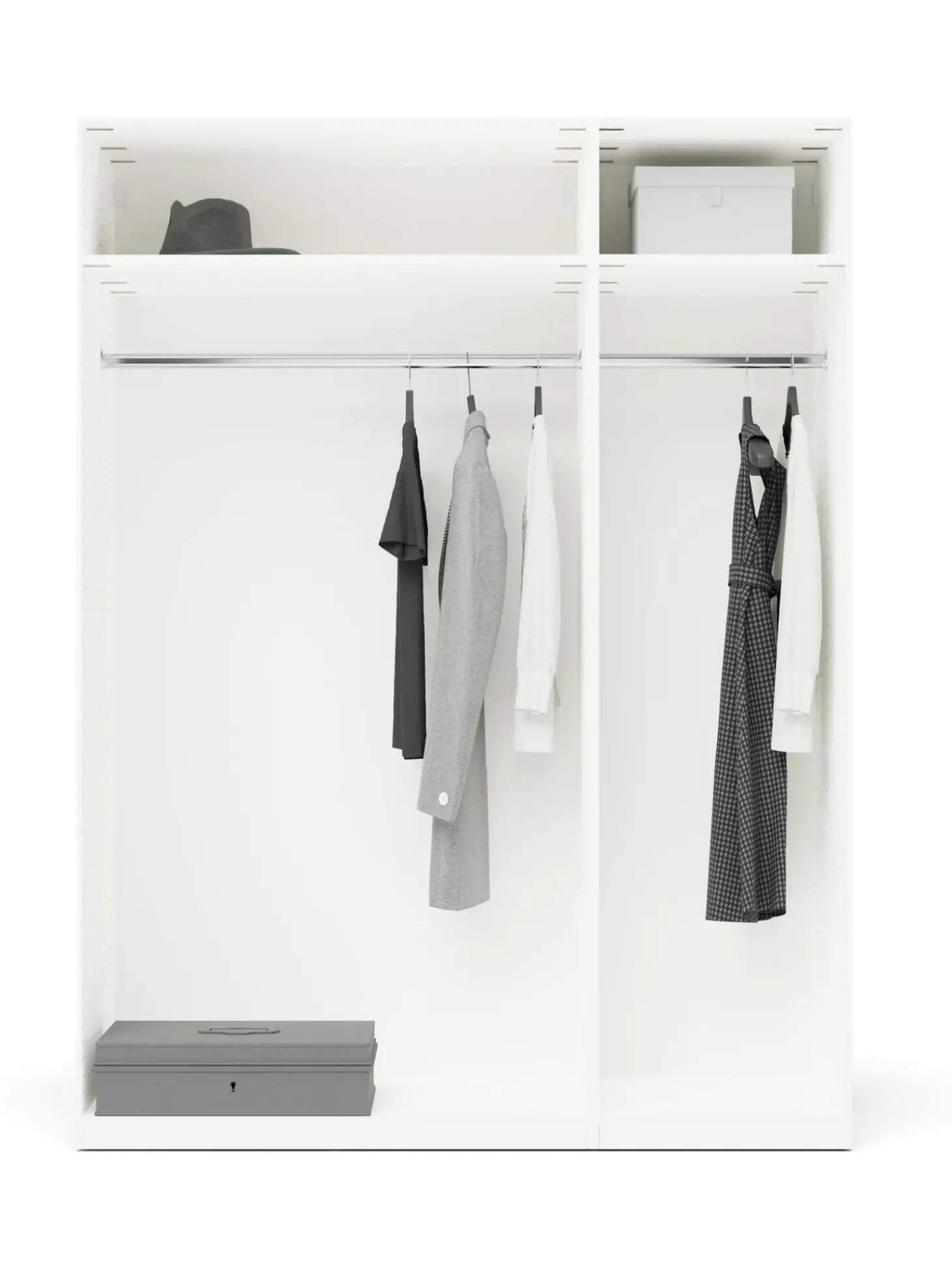 Armadio Componibile Con Ante Battenti Leon, Larg. 150 Cm, In Diverse Varianti