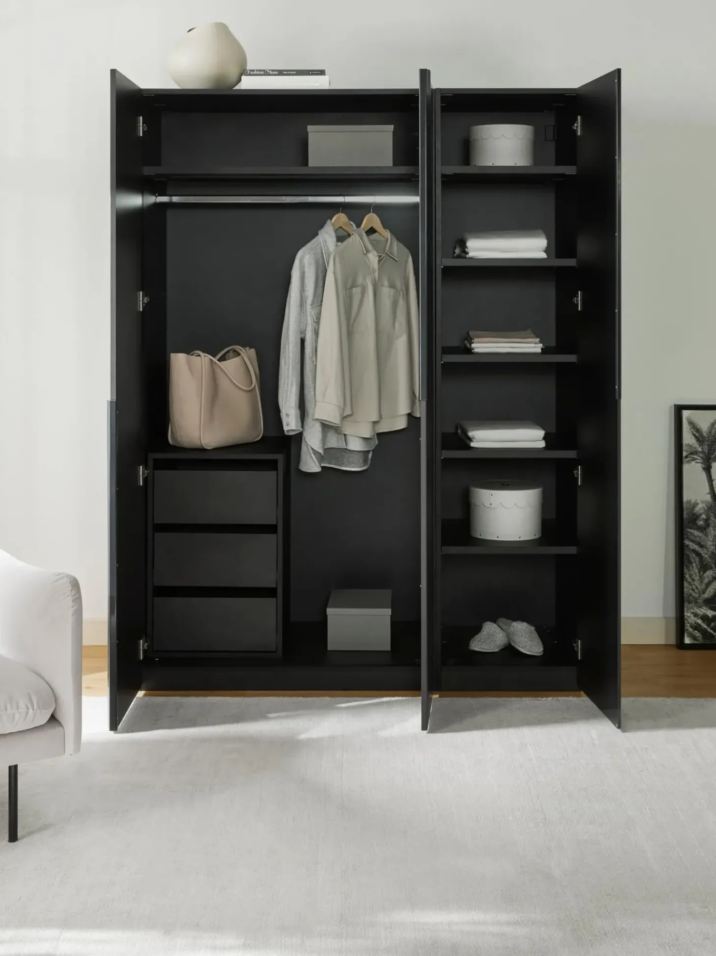 Armadio Componibile Con Ante Battenti Leon, Larg. 150 Cm, In Diverse Varianti