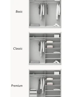 Armadio Componibile Con Ante Battenti Simone, Larg. 200 Cm, In Diverse Varianti