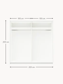 Armadio Componibile Con Ante Scorrevoli Simone, Larg. 200 Cm, In Diverse Varianti
