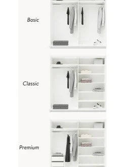 Armadio Componibile Con Ante Scorrevoli Simone, Larg. 200 Cm, In Diverse Varianti