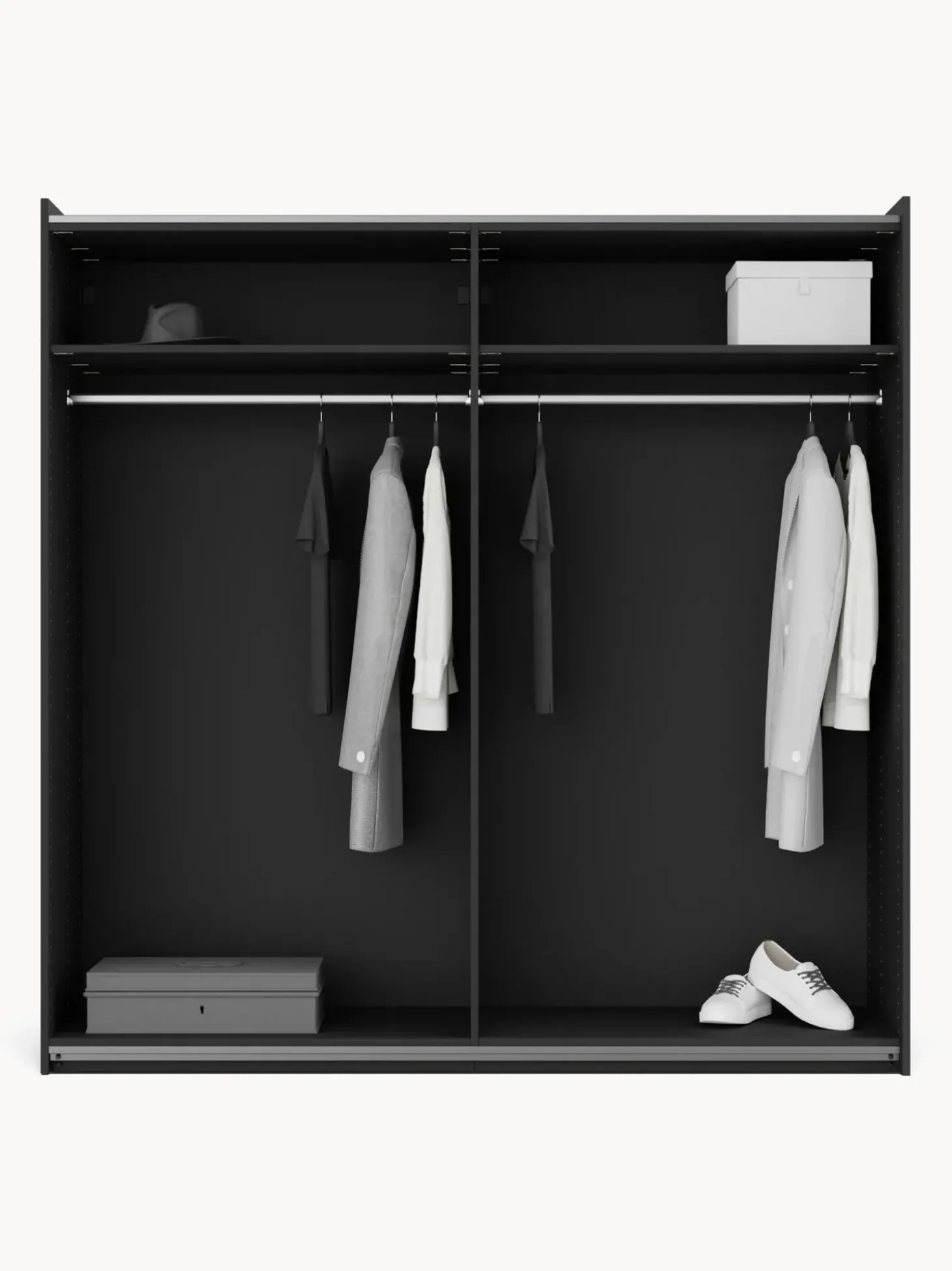 Armadio Componibile Con Ante Battenti Simone, Larg. 200 Cm, In Diverse Varianti