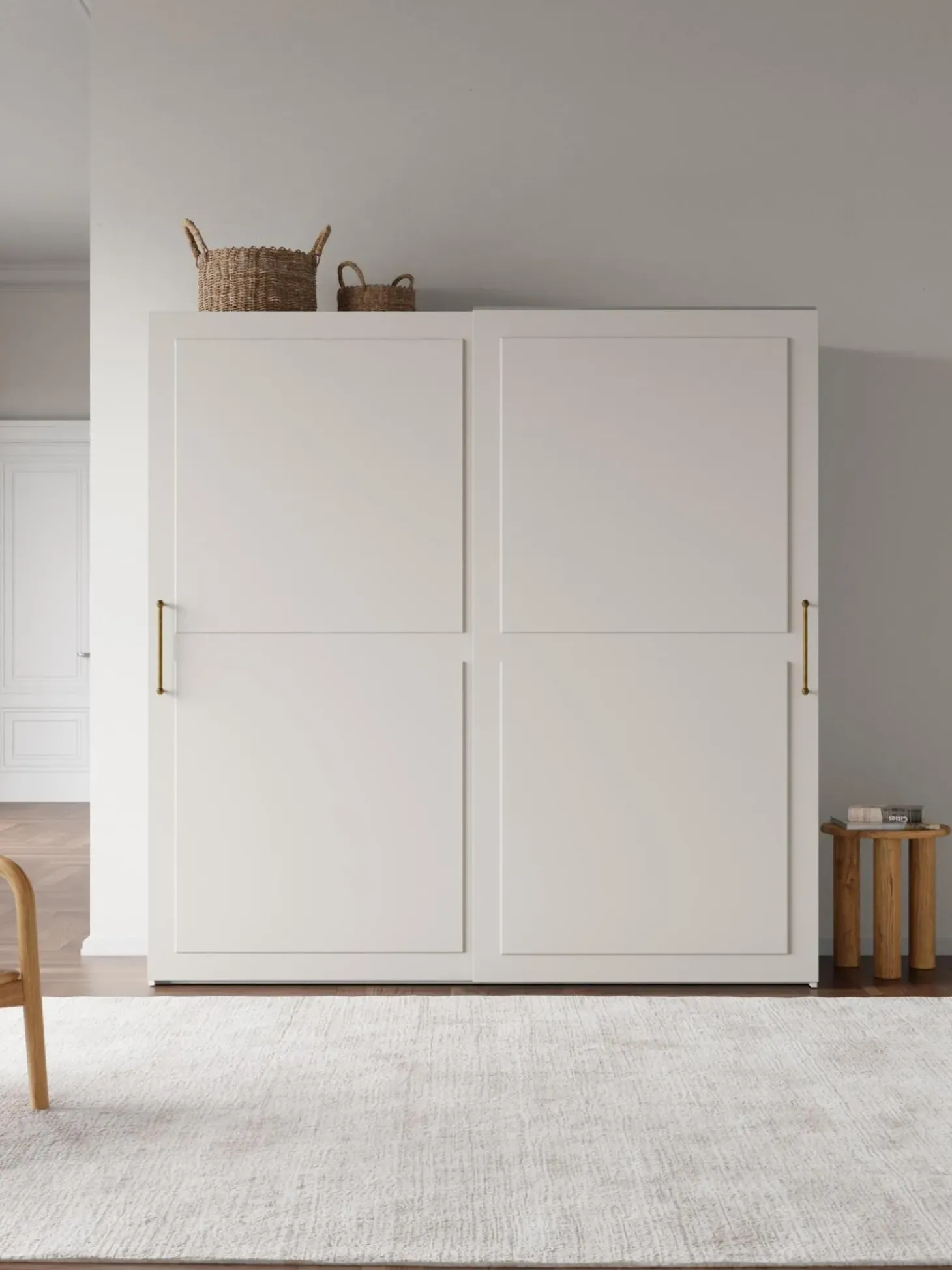 Armadio Componibile Con Ante Scorrevoli Charlotte, Larg. 200 Cm, Diverse Varianti