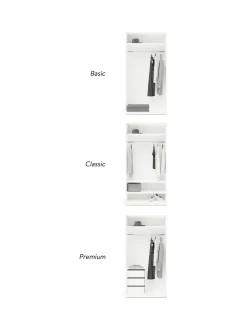 Armadio Componibile Con Anta Battente Charlotte, Larg. 100 Cm, In Diverse Varianti