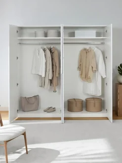 Armadio Componibile Con Ante Battenti Leon, Larg. 200 Cm, In Diverse Varianti