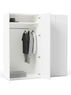 Armadio Componibile Con Ante Battenti Leon, Larg. 200 Cm, In Diverse Varianti