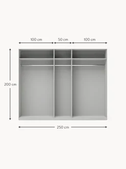 Armadio Componibile Con Ante Battenti Leon, Larg. 250 Cm, In Diverse Varianti