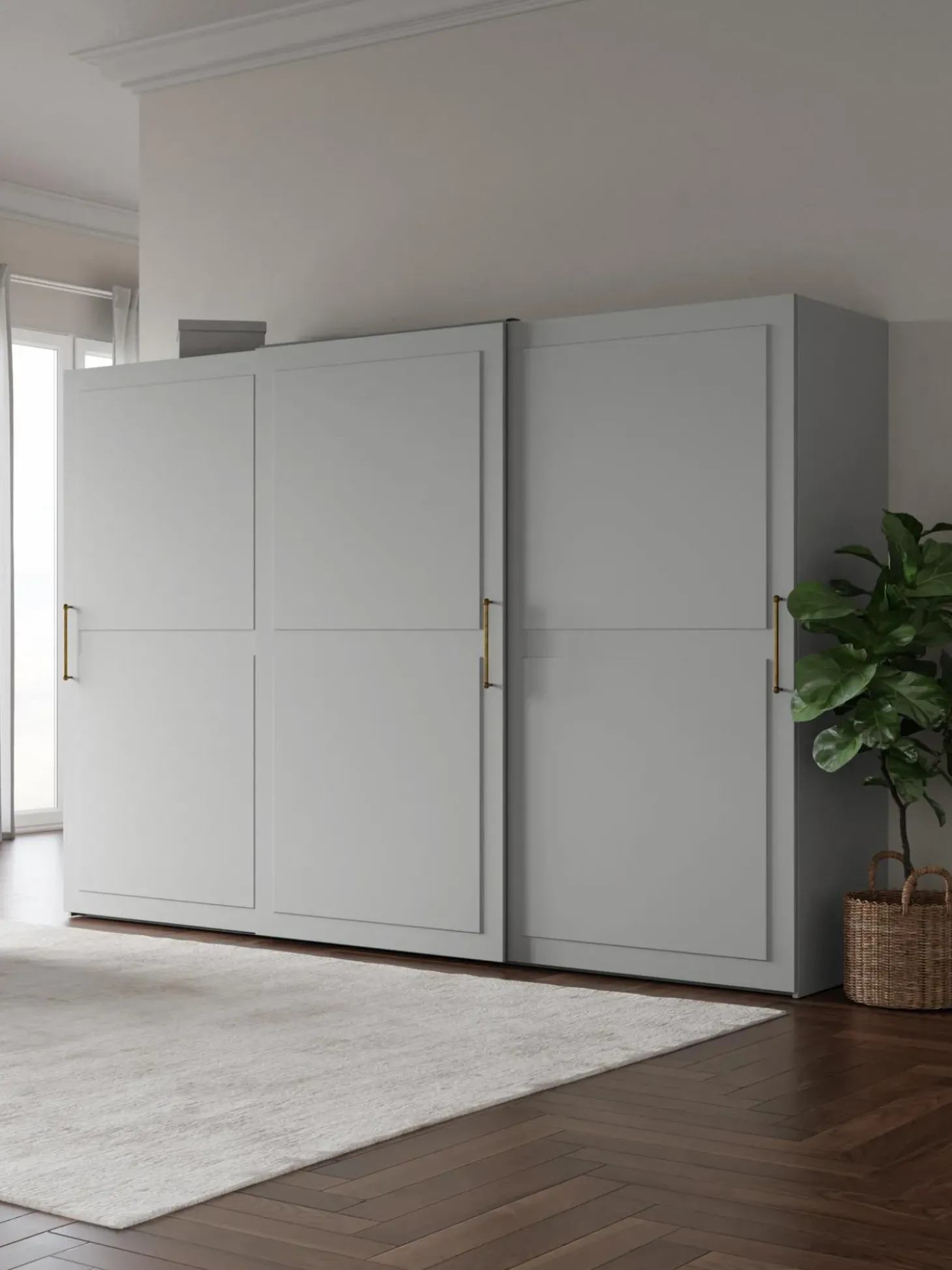 Armadio Componibile Con Ante Battenti Charlotte, Larg. 300 Cm, Diverse Varianti