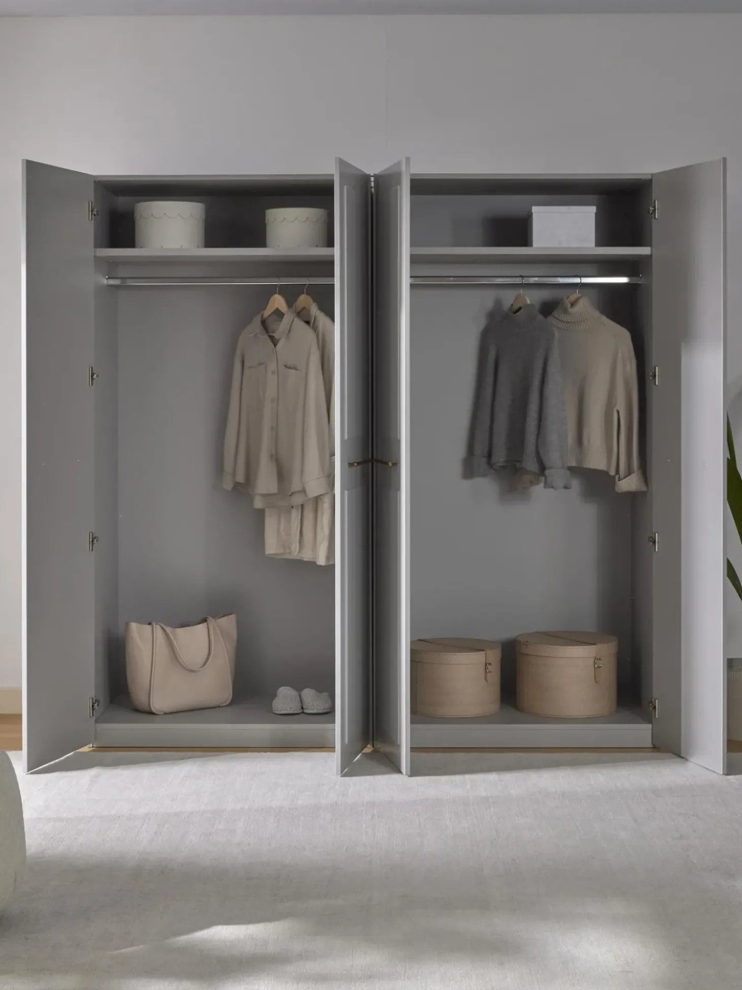 Armadio Componibile Con Ante Battenti Charlotte, Larg. 200 Cm, In Diverse Varianti