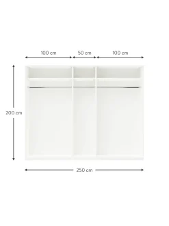 Armadio Componibile Con Ante Battenti Charlotte, Larg. 250 Cm, In Diverse Varianti