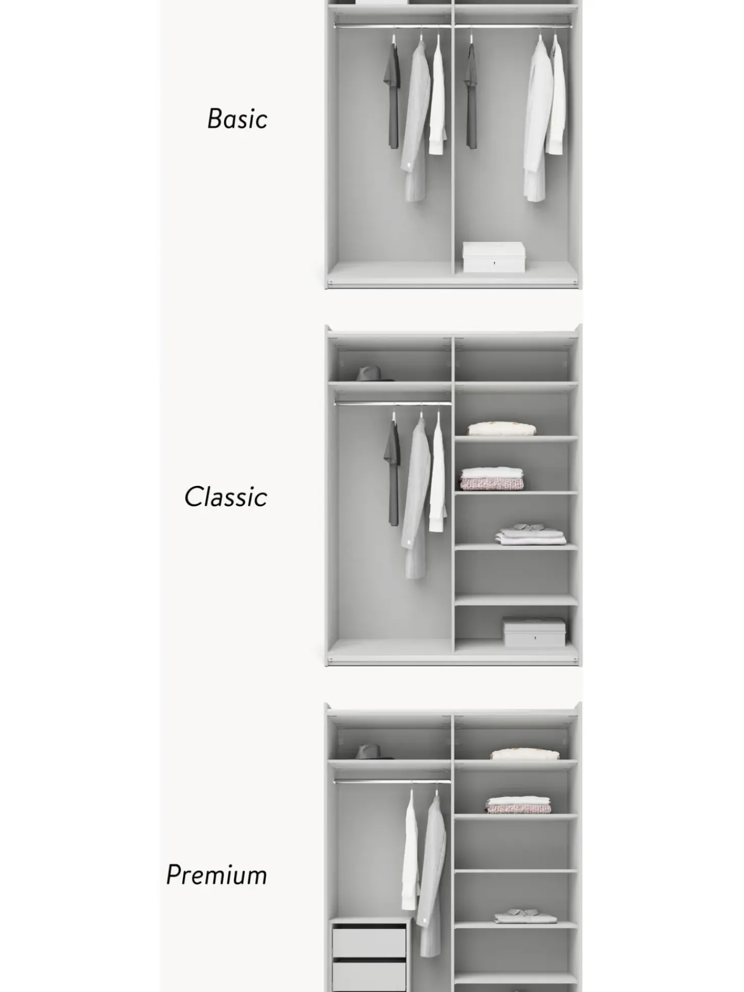 Armadio Componibile Con Ante Battenti Simone, Larg. 150 Cm, In Diverse Varianti