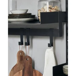 Binario Per Ganci In Acciaio Con 5 Ganci Fari*House Doctor Sale