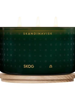Candela Profumata A Tre Stoppini Skog (Aghi Di Pino, Pigne, Linfa Di Betulla)