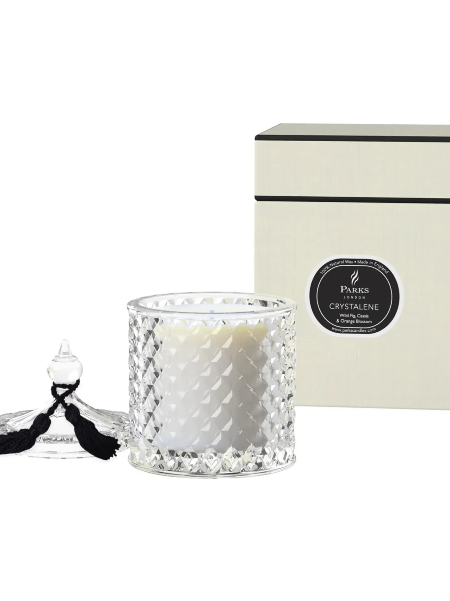 Candela Profumata Crystalene (Fico Selvatico, Mirtillo Nero & Fior D'Arancio)