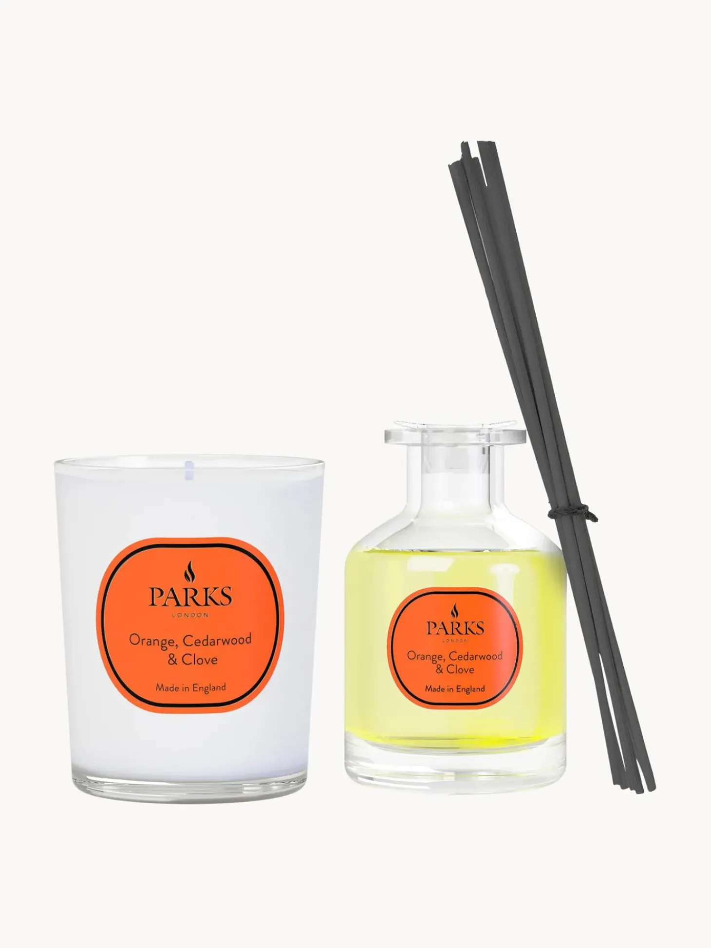 Candela Profumata E Diffusore Vintage Aromatherapy (Arancione, Cedro & Garofalo)