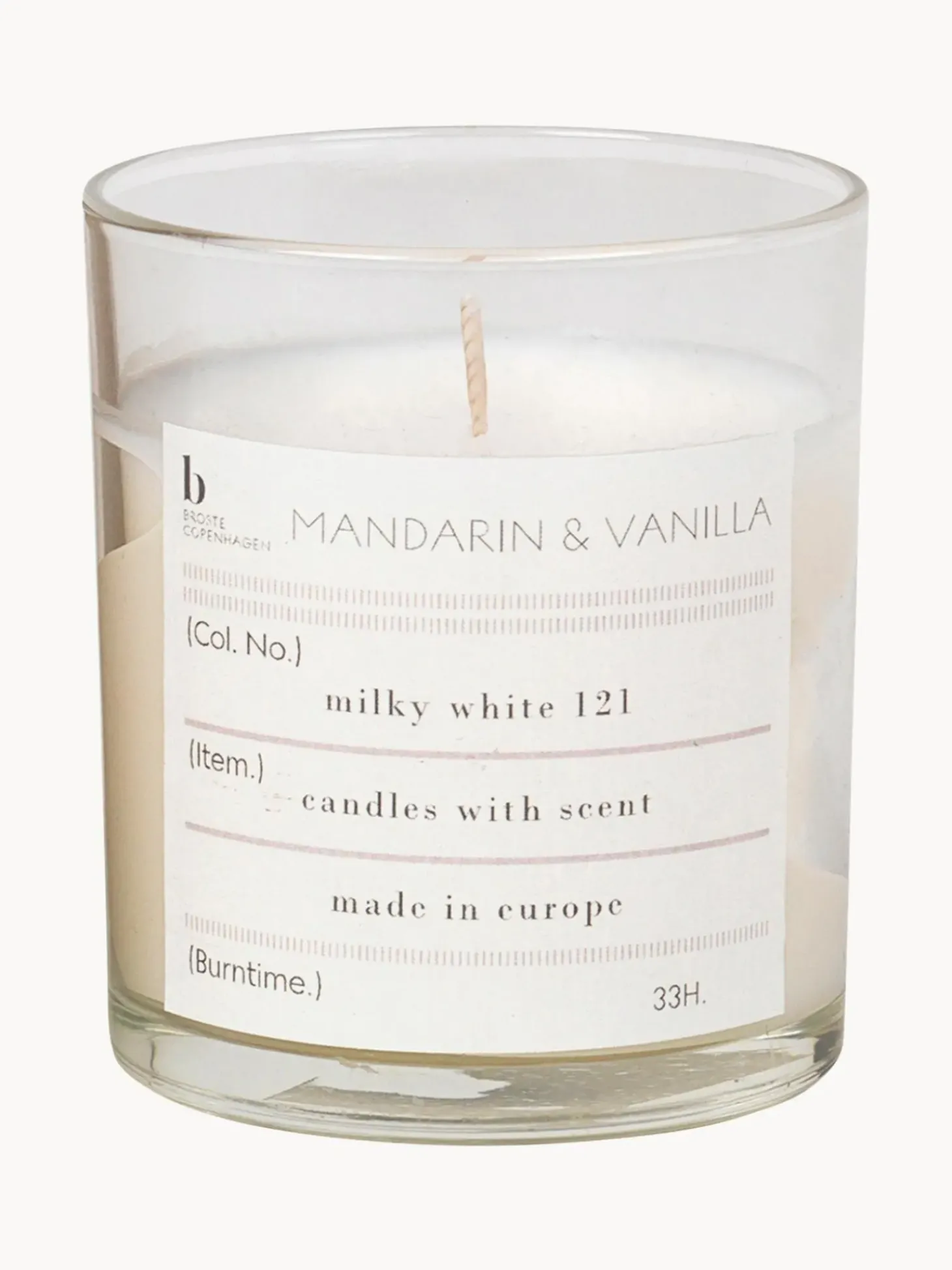 Candela Profumata Mandarin (Mandarino, Vaniglia)