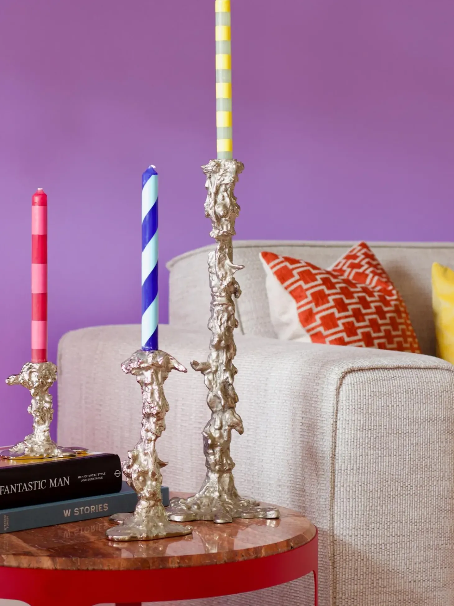 Candelabro In Metallo Drip