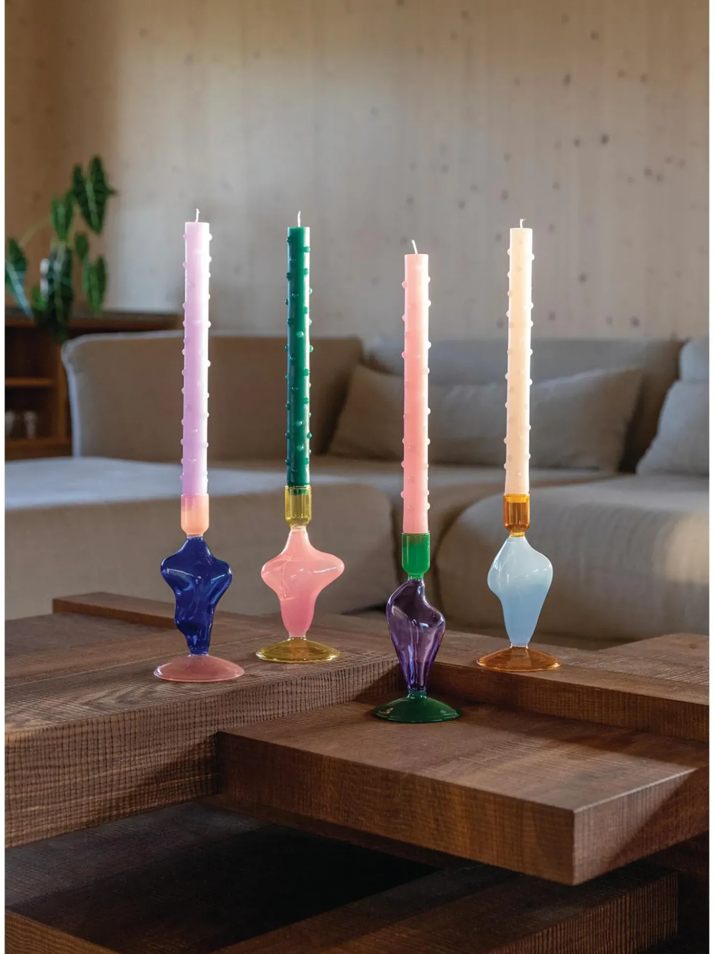 Candelabro In Vetro Flux