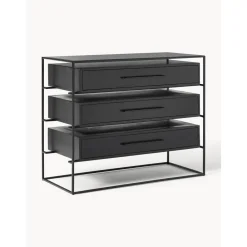 Cassettiera Con Piano In Vetro Lyle*Westwing Collection Best