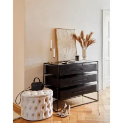 Cassettiera Con Piano In Vetro Lyle*Westwing Collection Best