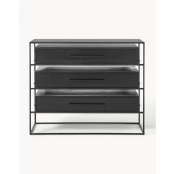 Cassettiera Con Piano In Vetro Lyle*Westwing Collection Best