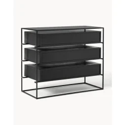 Cassettiera Con Piano In Vetro Lyle*Westwing Collection Best