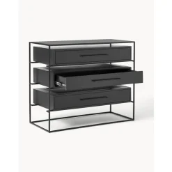 Cassettiera Con Piano In Vetro Lyle*Westwing Collection Best